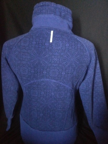 MONDETTA  COTTON BLEND FITNESS GYM FULL ZIP JACKET PURPLE /BLUE Medium - Picture 4 of 11
