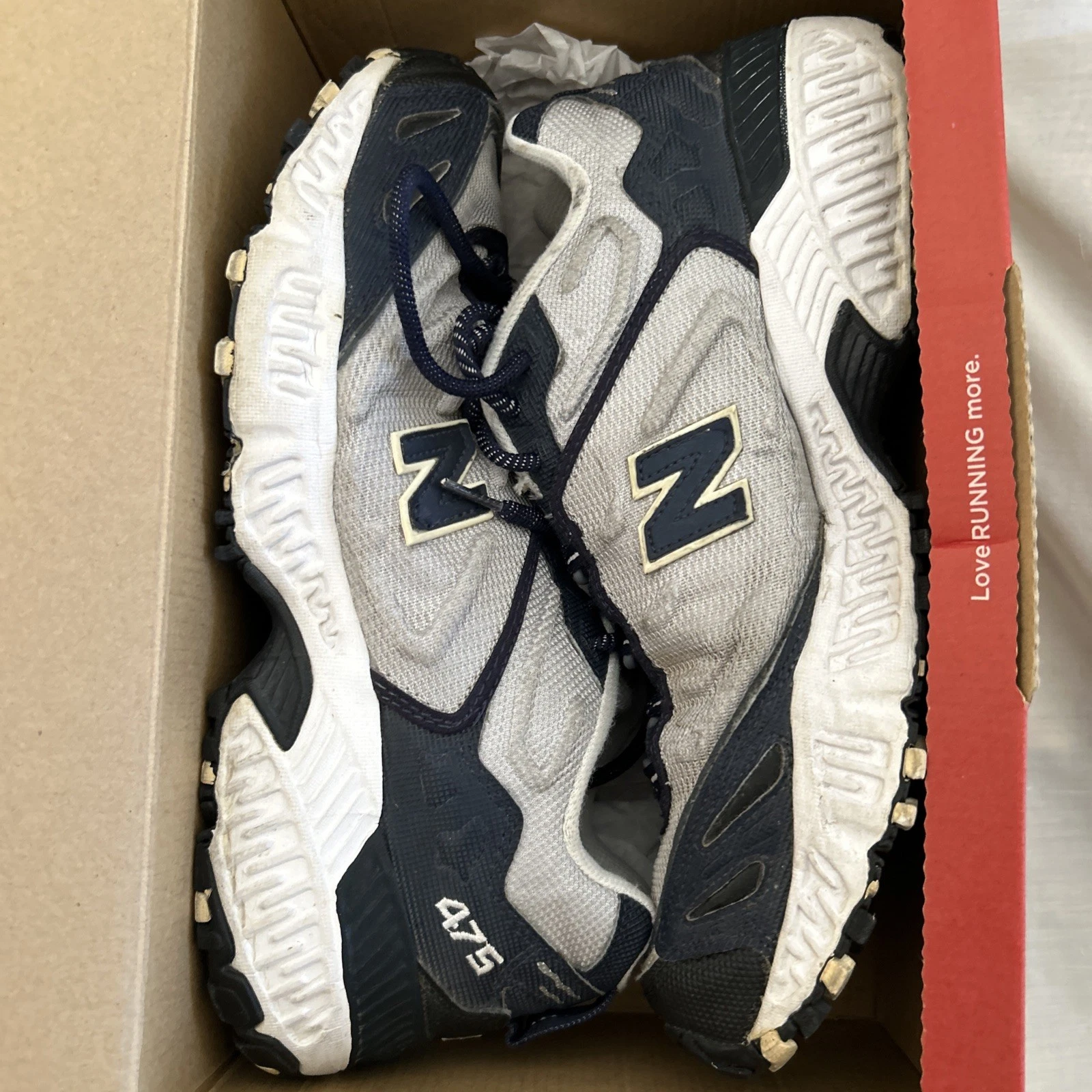 New Balance 475 All Terrain Shoes Mens Size 11 Gray Navy Trail Sneakers CM475NW