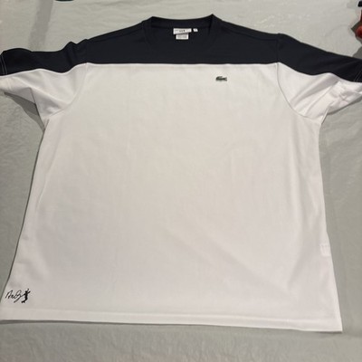 Lacoste x Andy Roddick Short Sleeve Crewneck Shirt Size 8 (XL) 100% Polyester