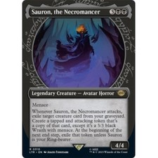 Sauron, The Necromancer (showcase)(310) X4 M/NM Magic MTG The Lord Of The Rings
