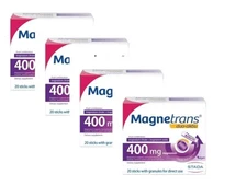 4 PCS LOT MAGNETRANS DUO-AKTIV 400 MG DIRECT GRANULES ( Contains 4X20 sachets )
