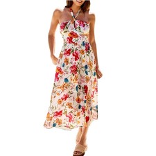 NWT Cupshe Lights Down Low Floral Midi Dress M Medium