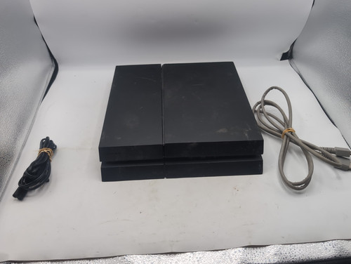 PlayStation 4 PS4 500 GB Black Console w/ Cords (For Parts/Not Working)