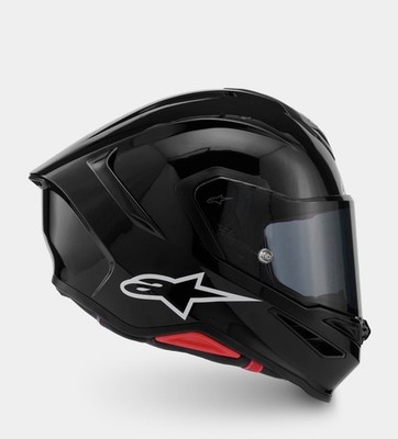 Alpinestar Supertech R7 Gloss Black XL Motorcycle Helmet