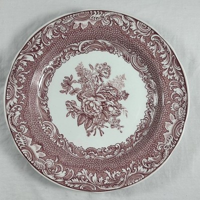 SPODE Byron Groups 1835 Blue Room Collection 10 3/8  Plate England Vintage Red