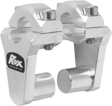 Rox Speed FX 2in Pivoting Handlebar Risers for 7/8in Bar Clamps Chrome 1R-P2SSN