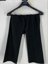 New York  Company Womens Black Flat Front Straight Leg Trousers Pants Size 8