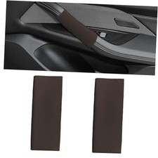 2PCS Car Grab Handle Cover, Anti-Scratch Auto Inner Front Rear Door Pull Coffee