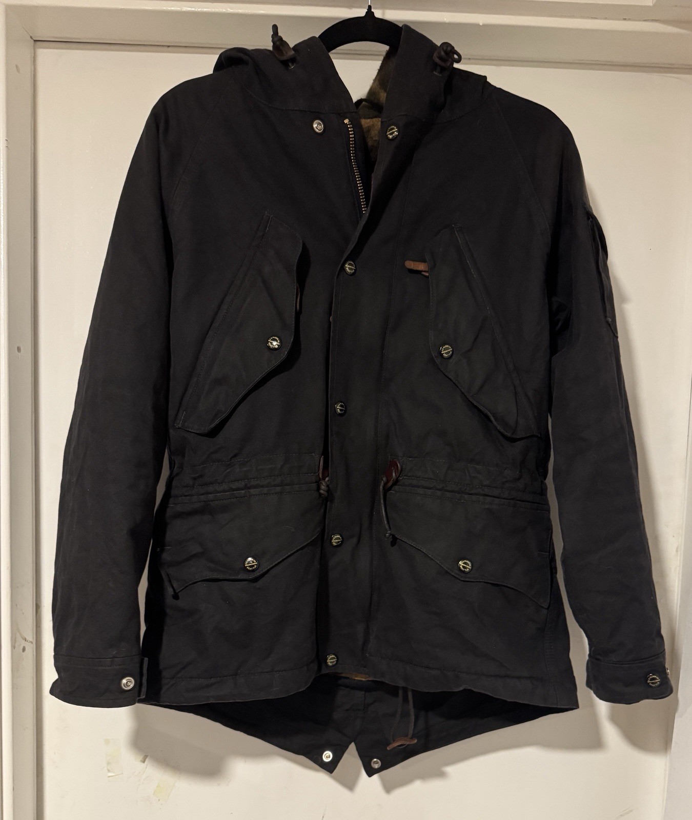 Filson Parka - Sherpa Lined - Rare  - 36- Waxed / Oiled - Italy