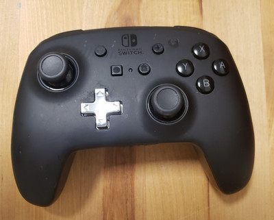 Nintendo Switch Controller Black & Silver No Wire Power A, Model WLC001 Untested