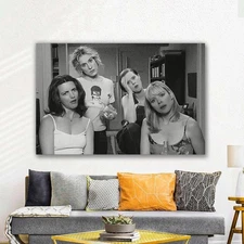 Funny Pop Culture Bathroom Poster, SATC TV Scene Wall Decor, Retro Print