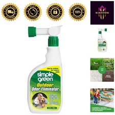 Natural Outdoor Odor Eliminator for Dogs - 32oz, Safe for Grass  Concrete