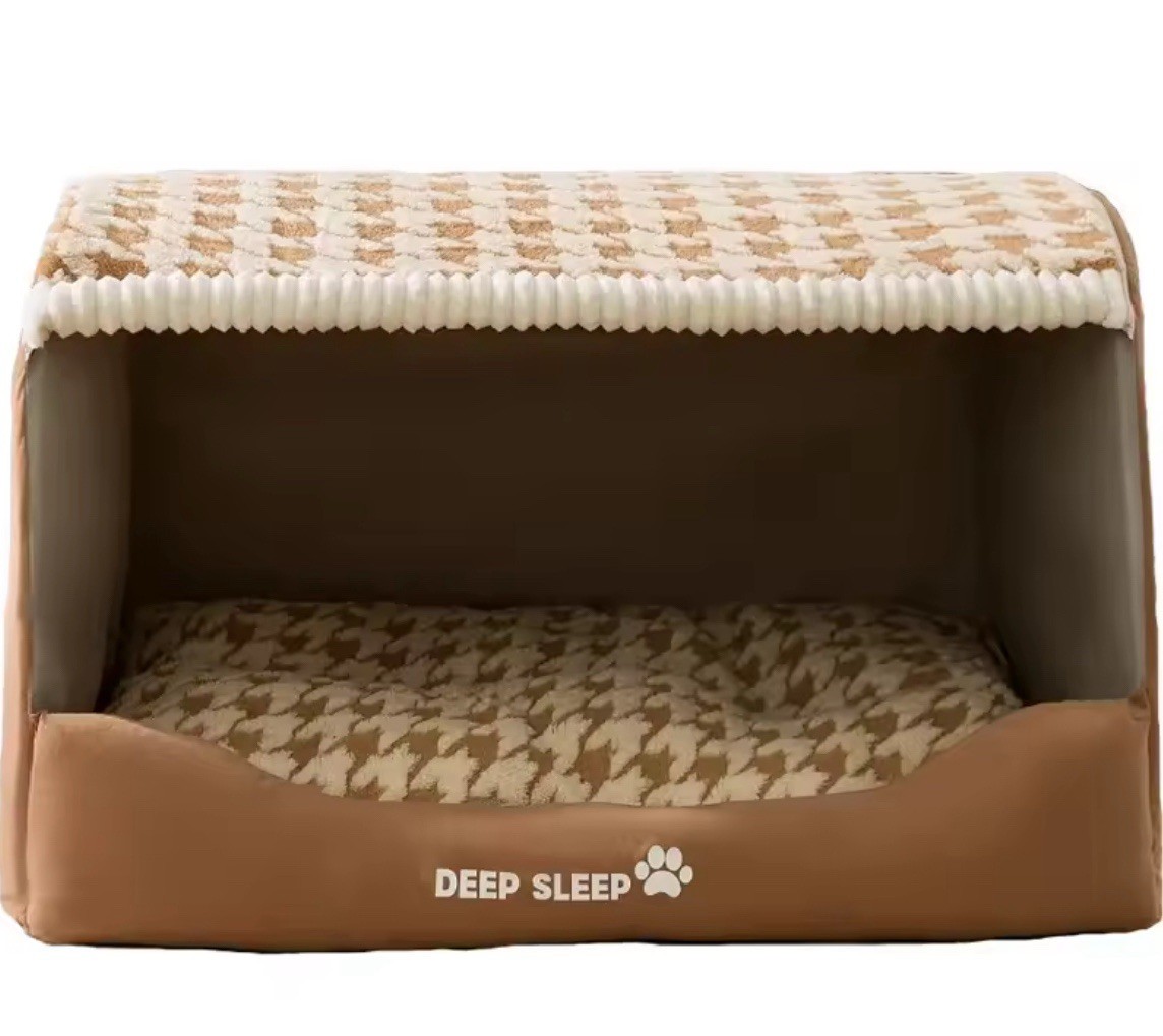 Tente lit pour chien pliable avec coussin amovible déhoussable