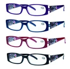 Reading Glasses Spring Hinge Designed Readers Womens Glasses for Reading 4 PCS