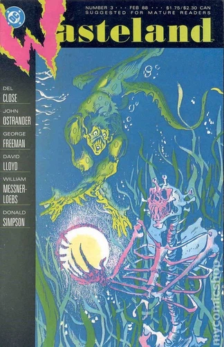 Wasteland #3 VG 4.0 1988 Stock Image Low Grade