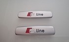 2x S-Line Emblem Logo Schriftzug Sitze Audi A1,A3,A4,A5,A6,A7,A8,TT,Q3,Q5,Q7,Q8