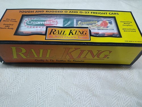 RAIL KING MTH DREAMSICLE ICE CREAM BAR REEFER BOX CAR 30-7880 "O"GUAGE NOS RARE - Picture 6 of 8