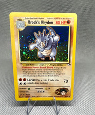 Pokémon Brock's Rhydon 2/132 Gym Heroes Holo Rare 80 HP 2000 English WOTC on eBay