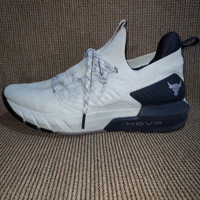 Under Armour Women's Project Rock 3 Shoes Size 11 White 3023005 Training Gym