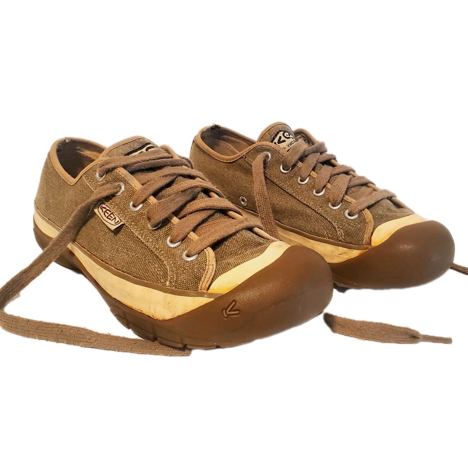 Scarpa Keen Surfer Escursionismo Uomo Tela Marrone Taglia 10 5 Suola in Gomma