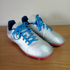Adidas Rugby Boots Size 5.5 Soft Ground Silver Metal Studs Football Boots