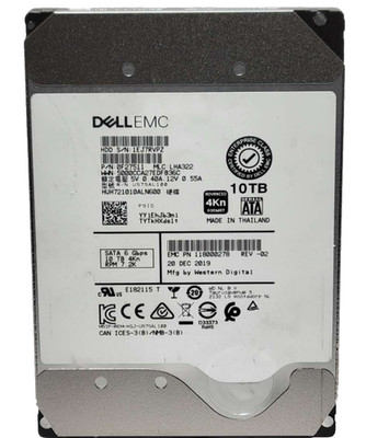DELL HGST HUH721010ALN600 10TB 3.5'' SATA 7200RPM Hard Drive HDD 0F27511 100%
