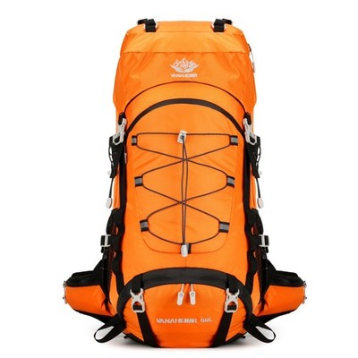 60L Travel Hiking Camping Backpack with Rain Cover, Backpack Water Resistant