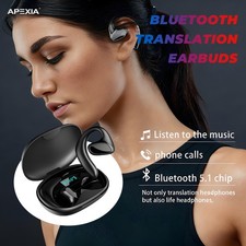3-In-1 Smart Voice Translation Earbuds 150 Languages Real Time Translator US