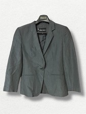 Giorgio Armani Gray Silk Blend Classic One Button Closure Jacket Size 40 Italy