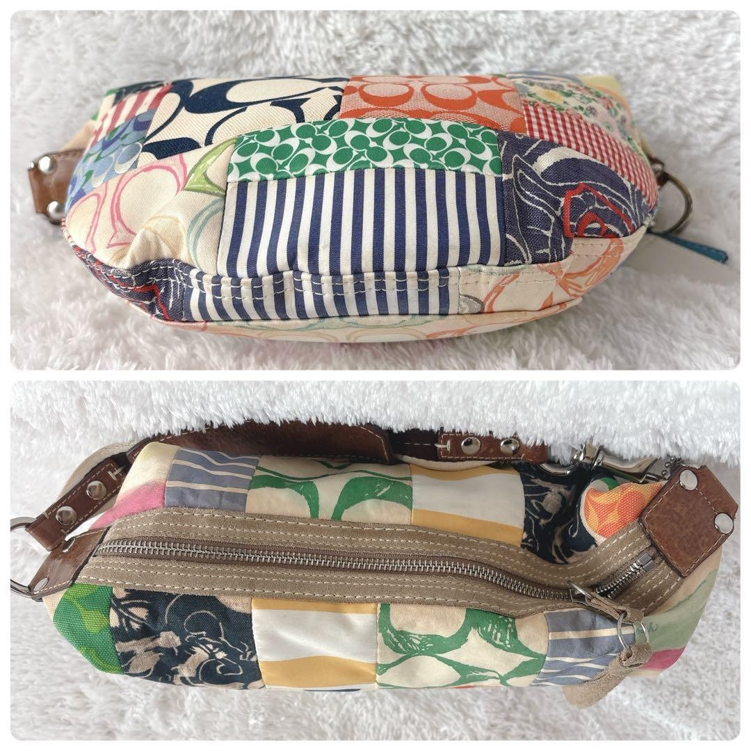 COACH Patchwork Hobo One Shoulder Bag Multi Color… - image 6