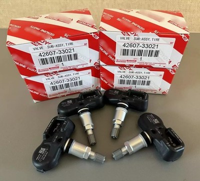 4PCS TPMS Genuine 42607-33021 OEM PMV-107J For Lexus Scion Tire Pressure Sensor