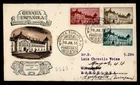 DR WHO 1955 SPANISH GUINEA FDC BUILDING COMBO R83789