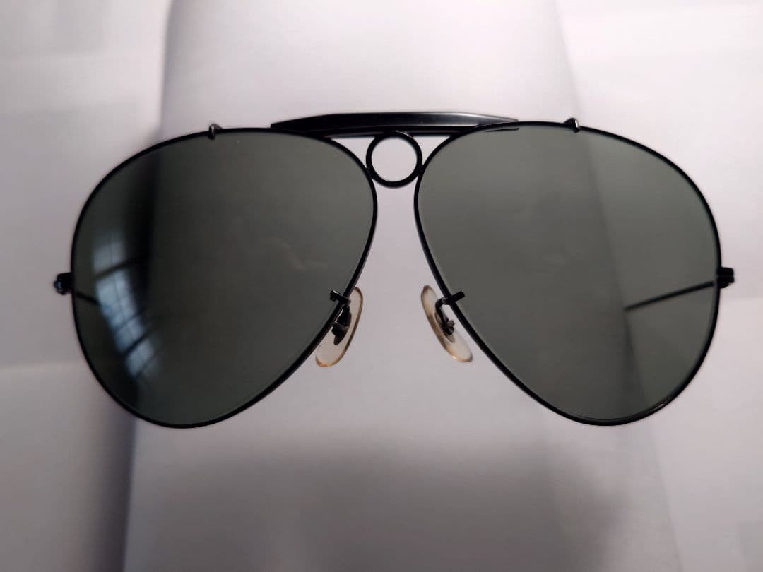 RAY-BAN Shooter Sunglasses Black Frame Vintage | eBay