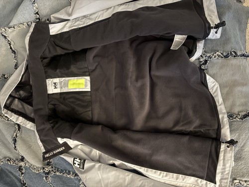 Helly Hansen Men's Sailing Crew Hooded Jacket 2.0 LB3 Grey Fog XL NWT - Picture 3 of 11