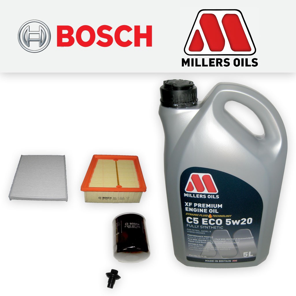 SERVICE KIT for FORD ECOSPORT 1.0 ECOBOOST OIL AIR CABIN FILTER +OIL (2013-2017)