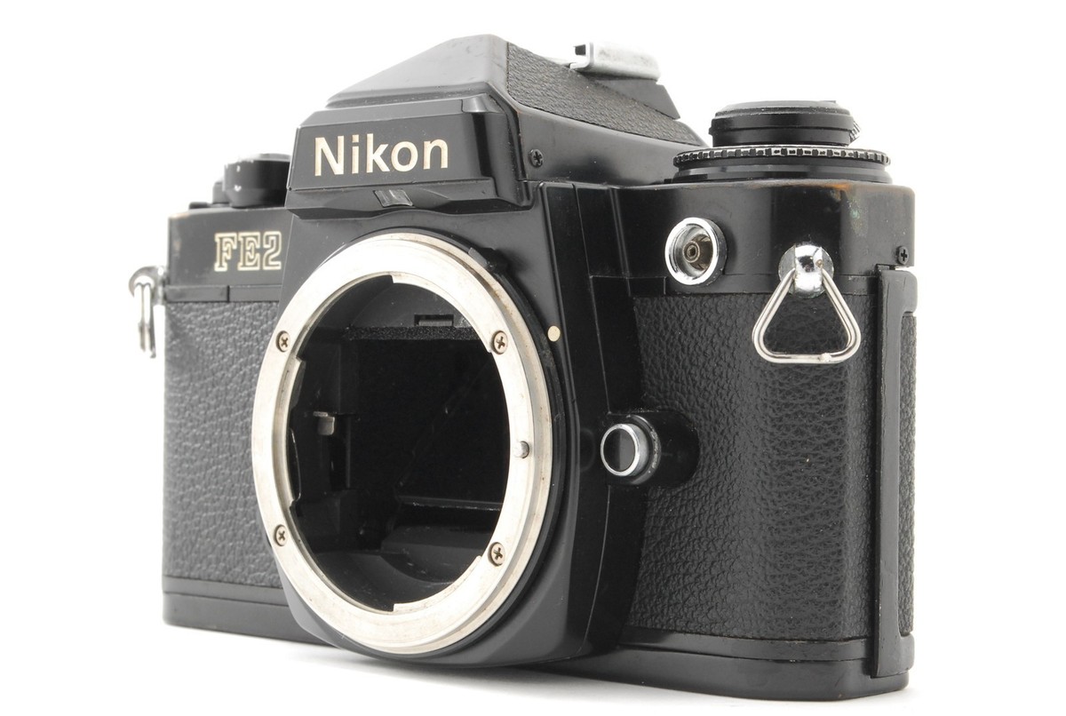 All works!!【Exc+4 w/ strap】Nikon FE2 Black 35mm SLR Film Camera