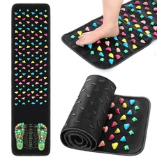 Foot Massage Mat Reflexology Acupressure Stone Road 55x14in Acupoint Elderly