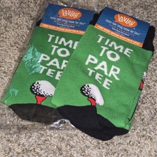 Golf Funny Socks Novelty Gifts for Sports Fans 2 Pairs/2 Packs 4 Pair Total New