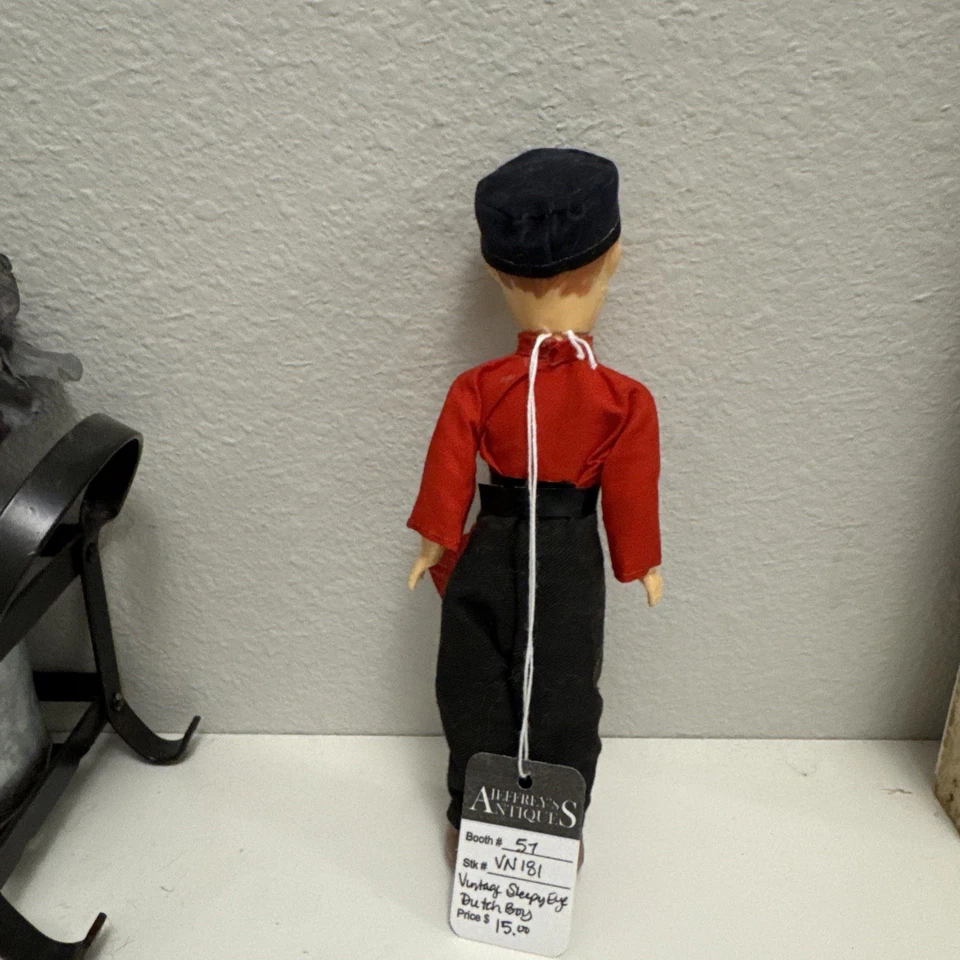"Muñeco Amish Sleepy Eye vintage de 7,5"" muñeca holandesa para niño" Foto 2 de 3