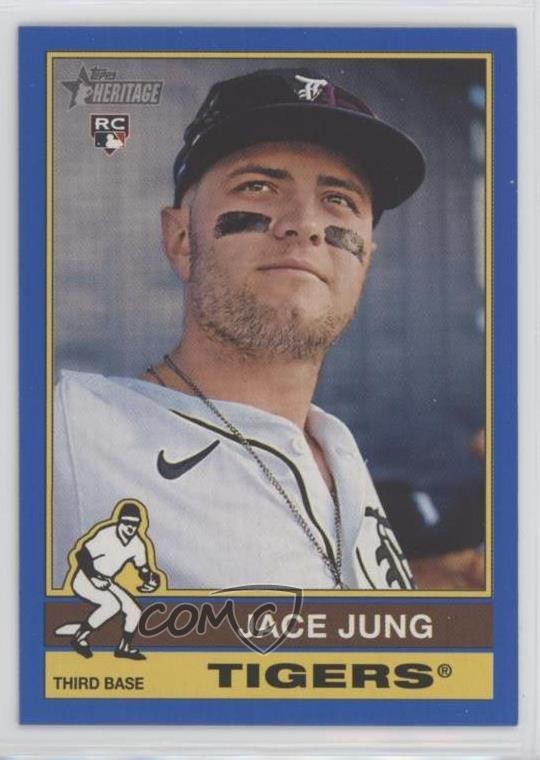 2025 Topps Heritage Dark Blue Border Jace Jung #71 1kg1
