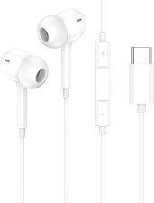 USB C Headphones Wired Earbuds for Galaxy A16 A36 5G A56 A57 A37 A17 A54 A35