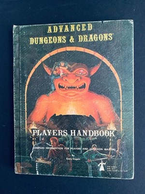 Advanced Dungeons & Dragons Players Handbook 1978 1st Edition 2nd Print RARE