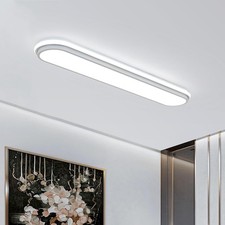 Naroume Metal LED Ceiling Light,65W Linear Ceiling Lamp,6500K Cool White Modern