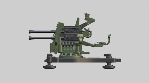 Stampa 3D 1/72 tedesco Sd.Kfz.7-1-20mm Flakvierling 38 kit modellino non verniciato - Foto 5 di 5