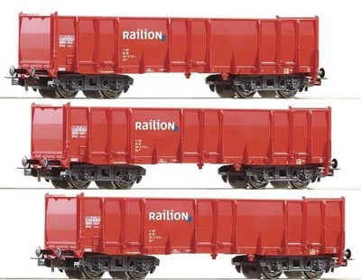 Piko H0 57750-S Hochbordwagen Eas ''Railion'' der DB AG (3 Stück) - NEU