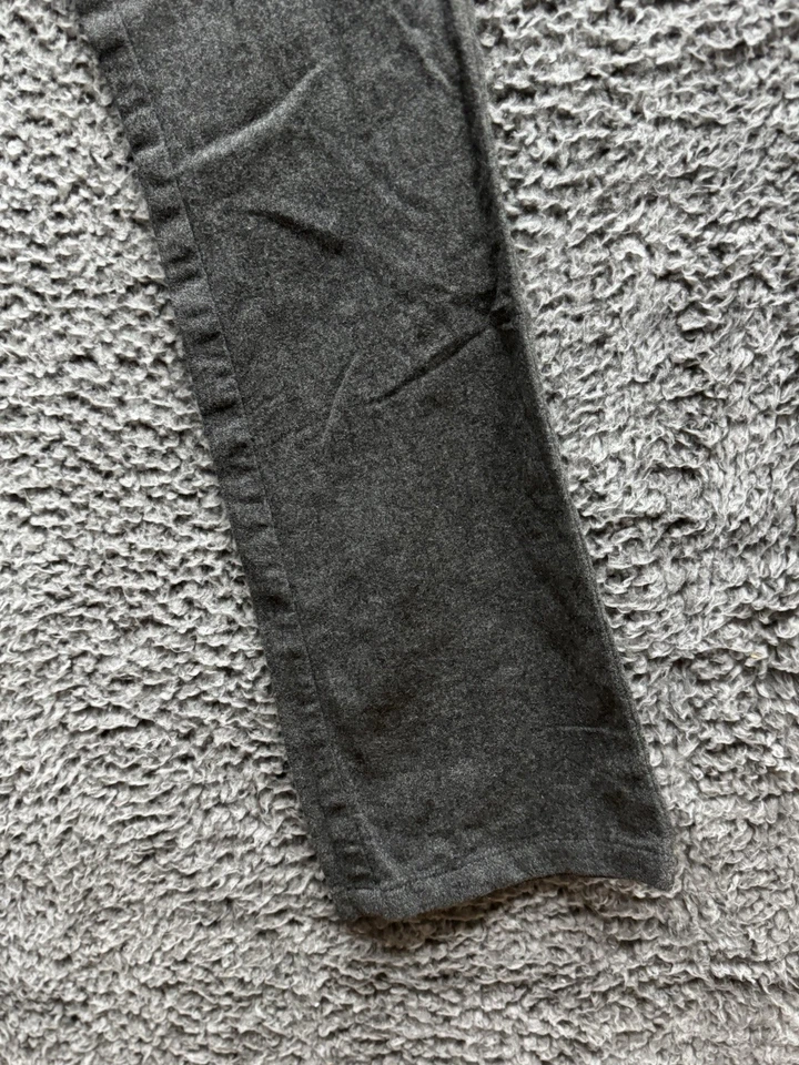Pantalón Ralph Lauren Negro Etiqueta Acampanado Bootcut Para Mujer 4 Tiro Mediano Gris Lana Foto 4 de 4