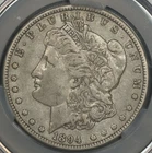 1894-O CAC VF35 MORGAN SILVER DOLLAR S$1