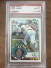 1983 Topps Tony Gwynn #482 PSA 10 Rookie RC