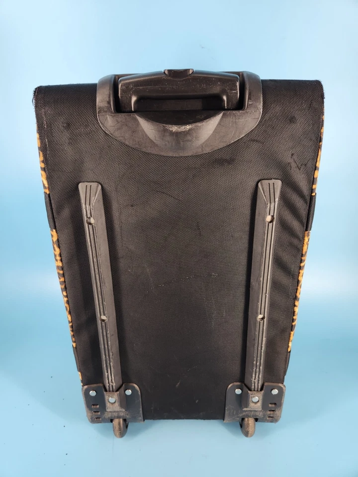 Victoria’s Secret PINK Black Leopard Luggage Wheelie Suitcase - Rare Find - Image 3 of 4