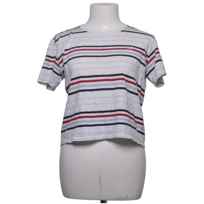 Hollister, T-shirt, Größe: S, Weiß/Blau/Rot, Baumwolle, Streifen, Damen #OSx